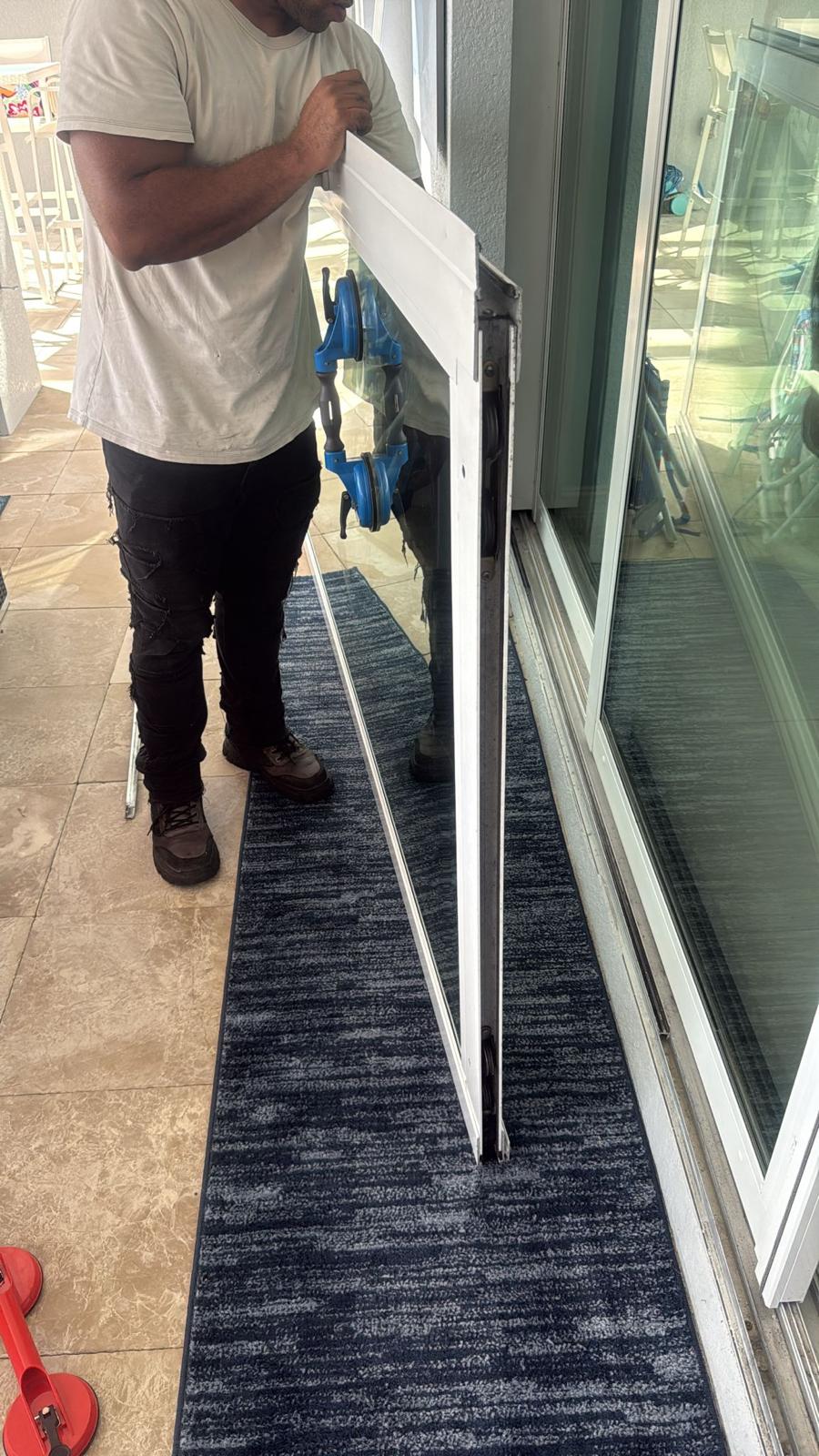Sliding door roller replacement in Tampa FL