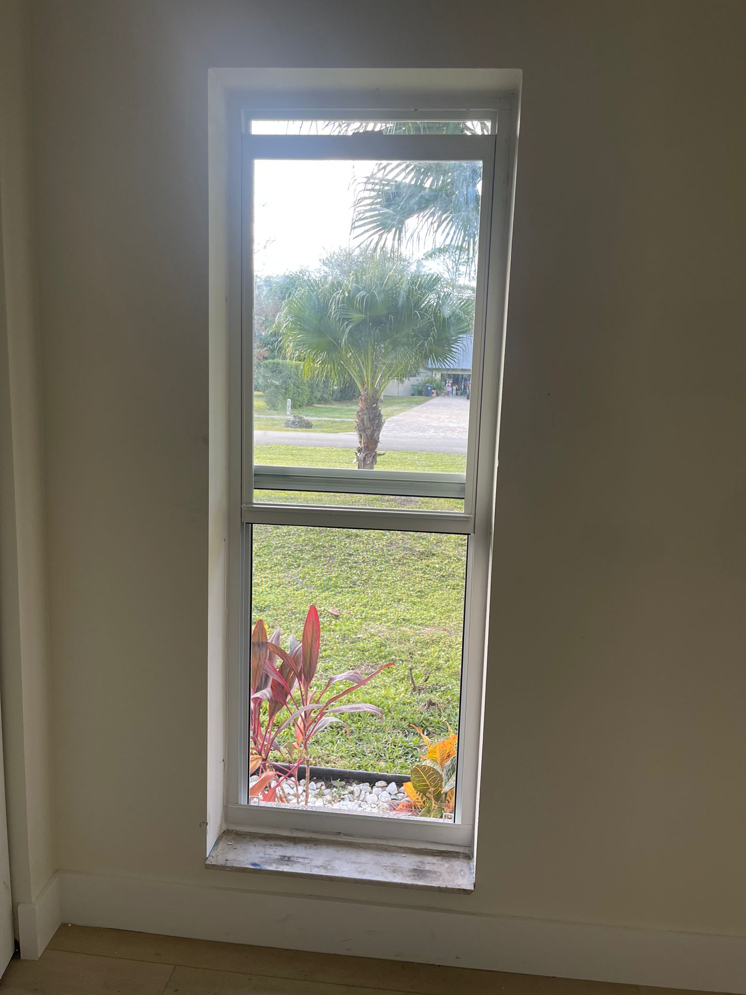 Custom Size Window Installation Inside