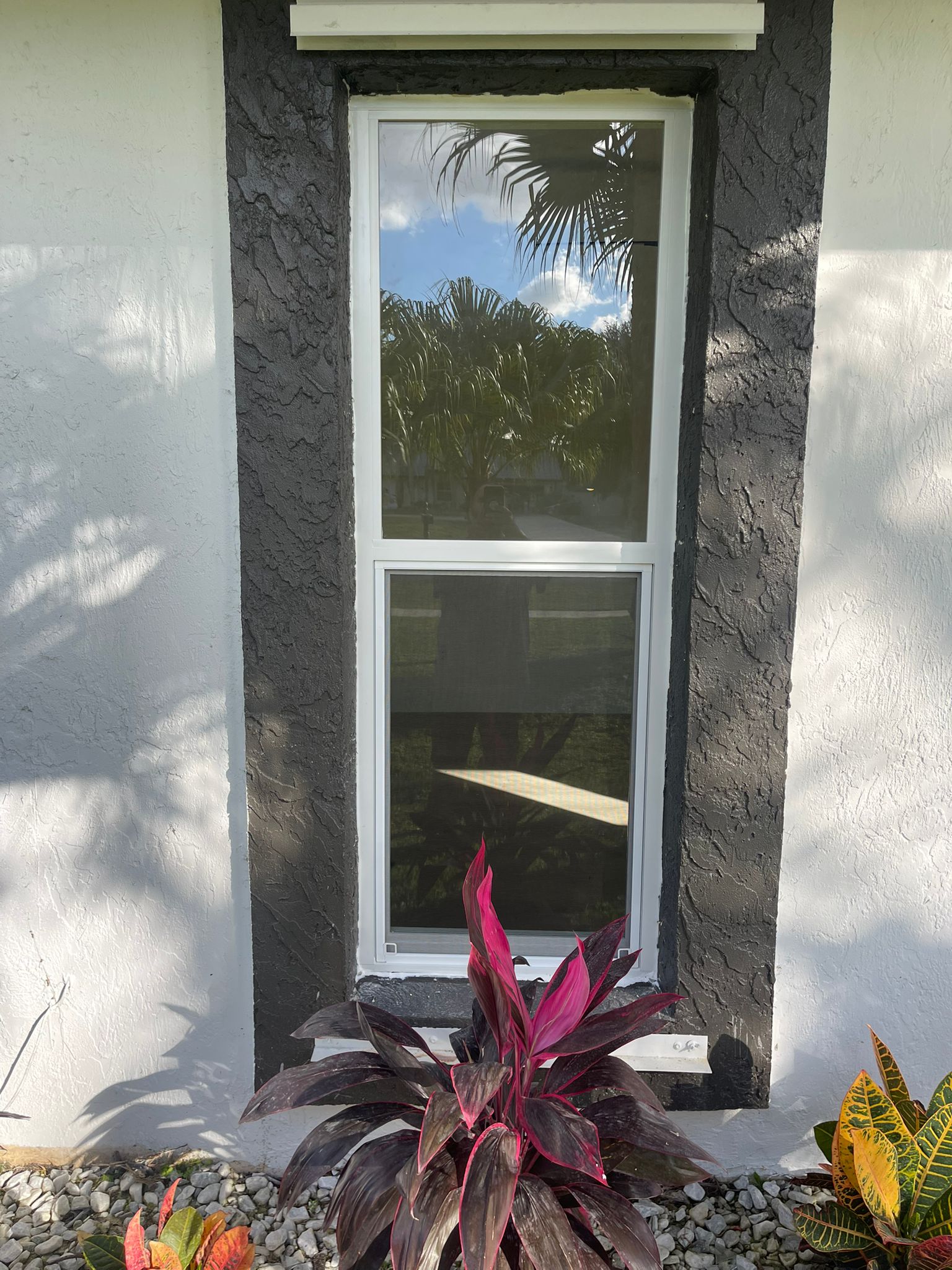 Custom Size Window Installation Outside