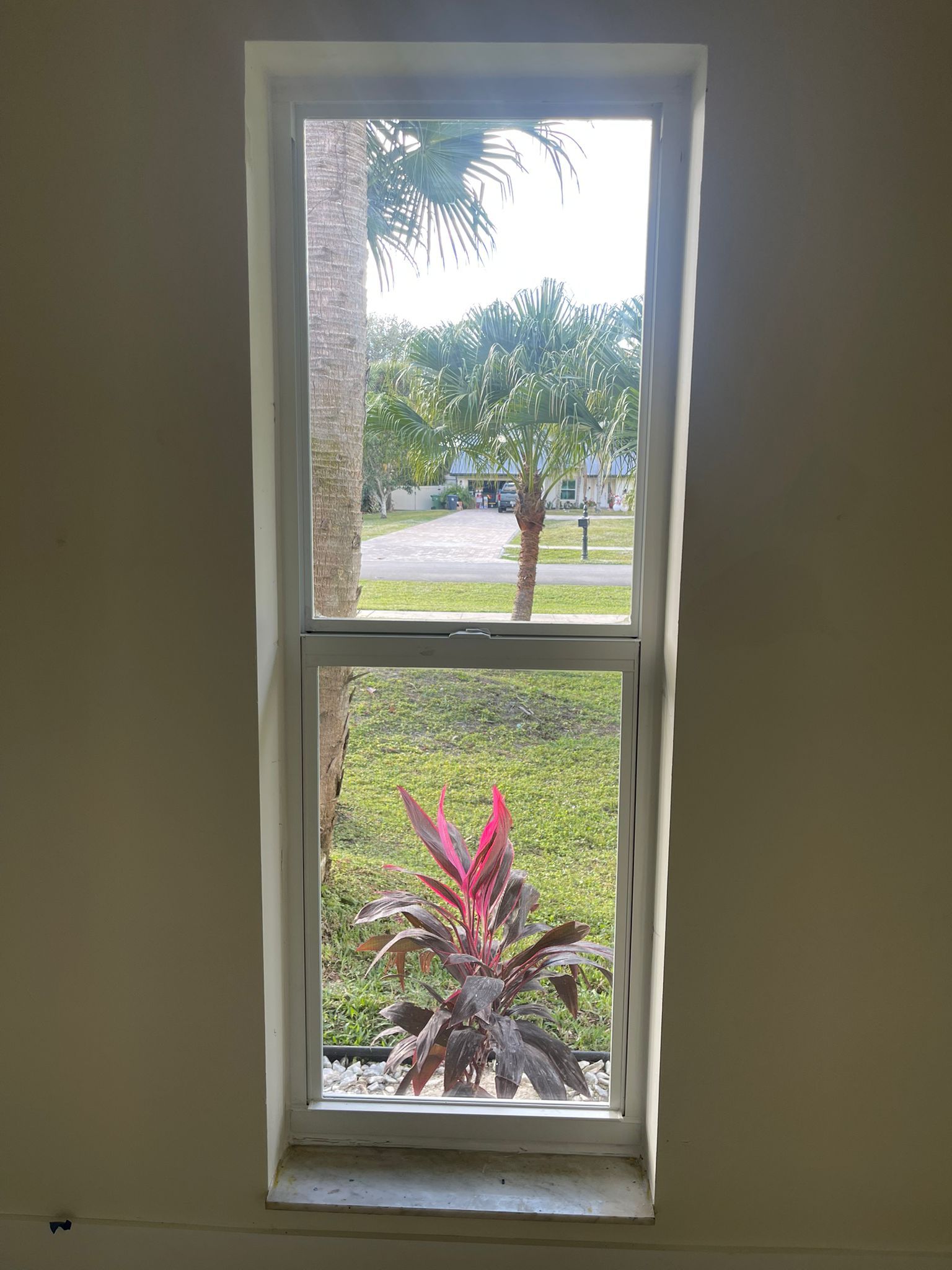 Custom Size Window Installation Inside